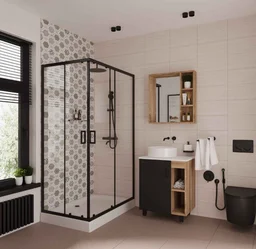 Душевое ограждение Niagara NG-6811-08 BLACK 120х90х195см