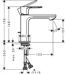 Смеситель Hansgrohe Rebris S 72517000 хром