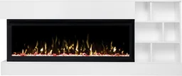 Электрокамин RealFlame Dixon 50 WT с очагом Saphir 50 76.5х180х26см белый