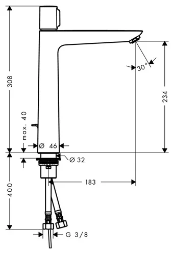 Смеситель Hansgrohe 71752000 хром купить,286569
