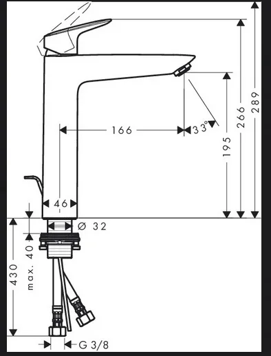 Смеситель Hansgrohe 71090000 хром купить,133850