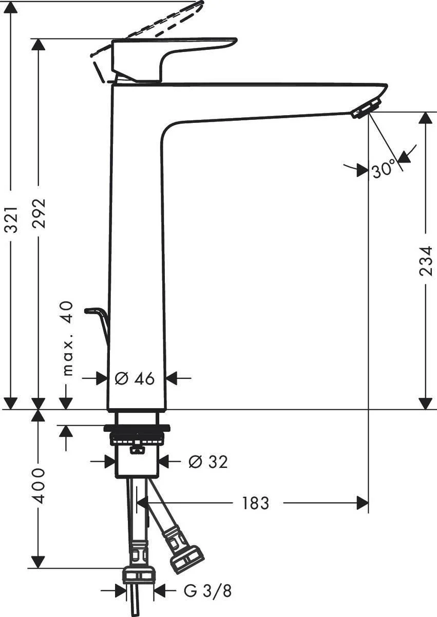 Смеситель Hansgrohe Talis E 71716990 золотистый купить,361318