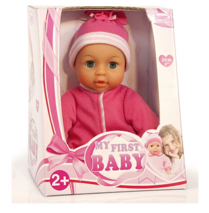 Пупс Bayer Dolls Малыш в ярко - розовом костюме 20см купить,NaN