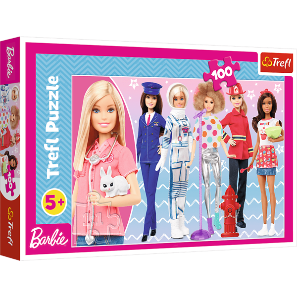 Пазлы Trefl Barbie  Стань кем хочешь 100 деталей купить,NaN