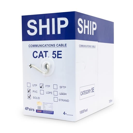 Кабель витая пара Ship D145-P FTP PVC белый купить,0