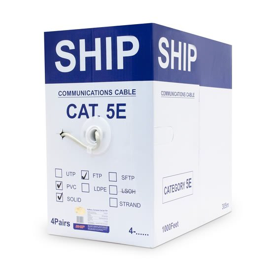 Кабель витая пара Ship D145-P FTP PVC белый купить,105930