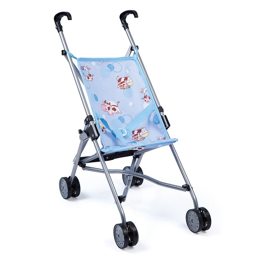 Коляска складная для куклы Bayer Dolls 30112AA Голубая