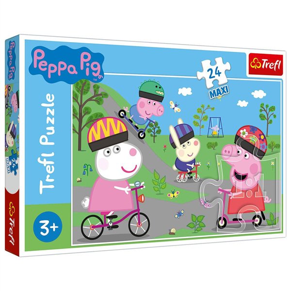 Пазлы Trefl Peppa Pig  Активный день свинки Пеппы 24  детали купить,NaN