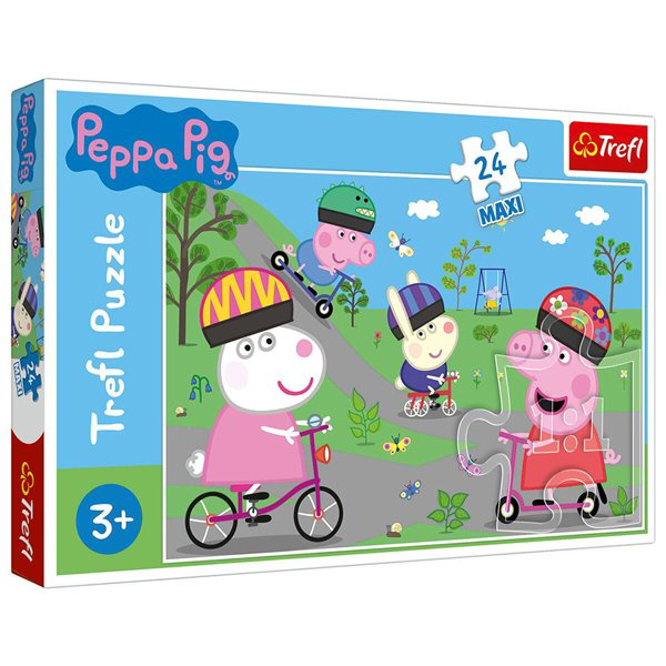 Пазлы Trefl Peppa Pig  Активный день свинки Пеппы 24  детали купить,NaN