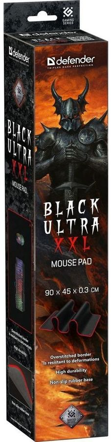 Коврик для мыши Defender Black Ultra XXL черный - ForteMarket Коврик для мыши Defender Black Ultra XXL черный купить,0