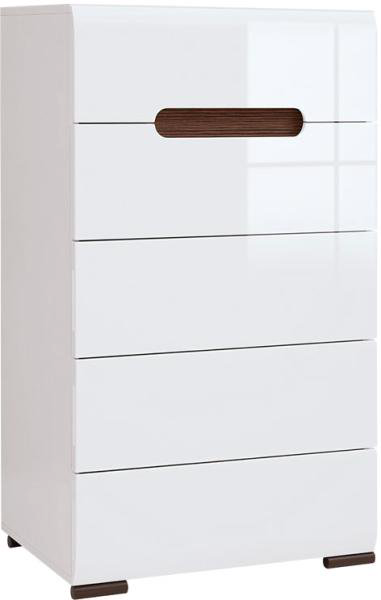 Комод БРВ Брест Ацтека KOM5S/10/6 белый блеск/дуб венге магия купить,NaN