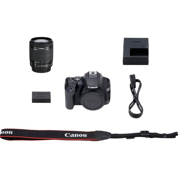 Зеркальная фотокамера Canon EOS 250D EF-S 18-55 IS STM Kit черная купить,0