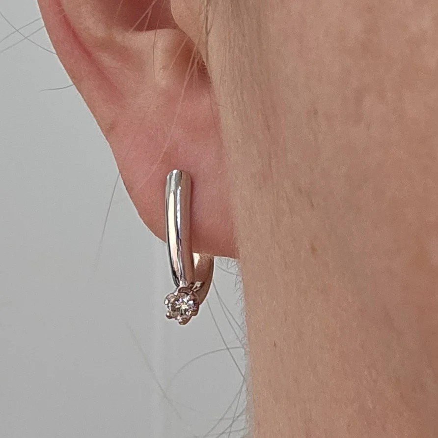 Серьги Deimantas 110969432 3,24гр 0,22ct. купить,NaN