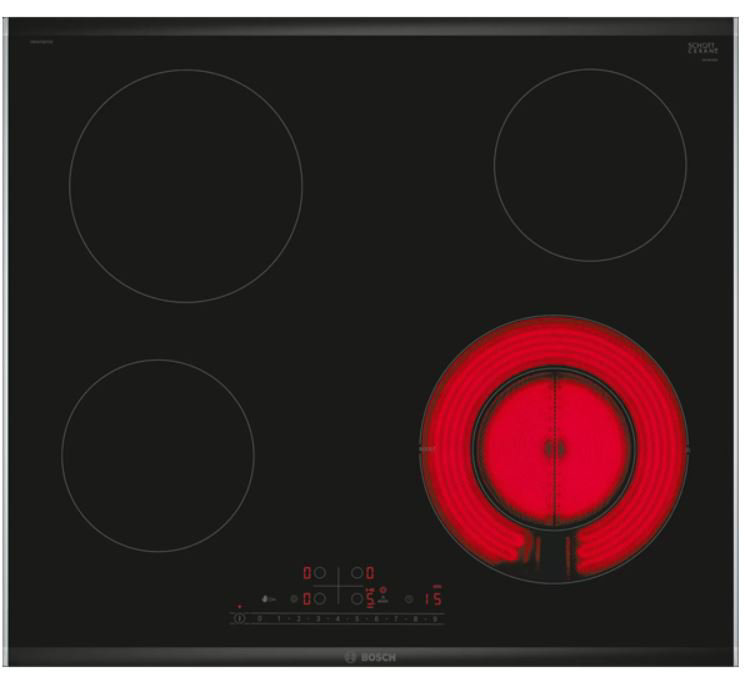 Электрическая варочная поверхность Bosch PKF675FP2E черная купить,NaN