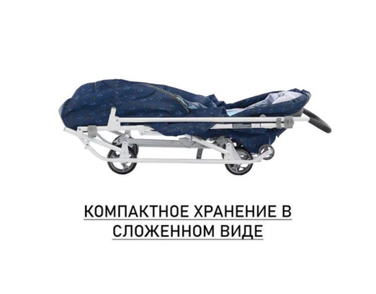 Санки-коляска Nika НДТ3-1К/1 принт северный купить,0