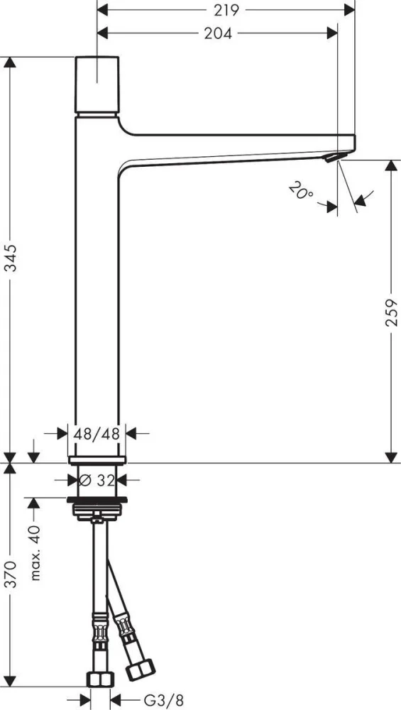 Смеситель Hansgrohe 32572000 хром купить,464249