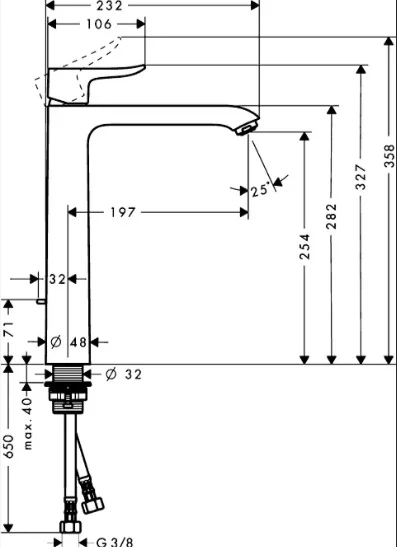 Смеситель Hansgrohe Metris 31082000 хром купить,341472