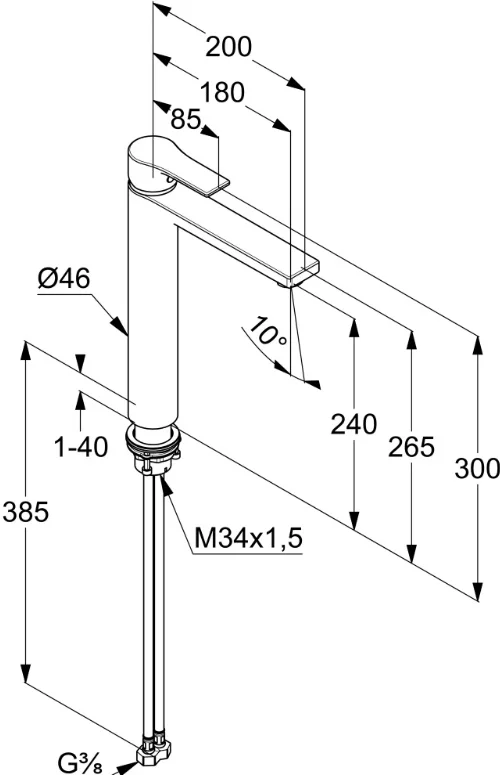 Смеситель Kludi Zenta 482560565 хром купить,303300