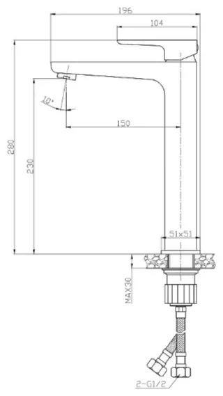 Смеситель Esko Berlin BR25 хром купить,128676