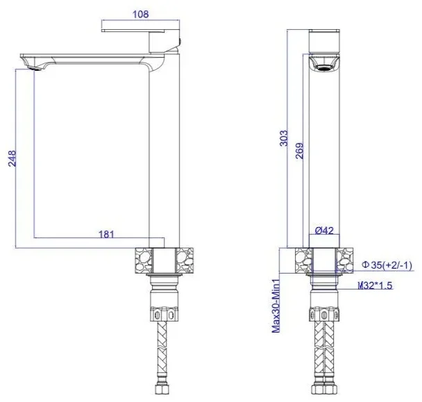 Смеситель Esko Beijing BJ25 хром