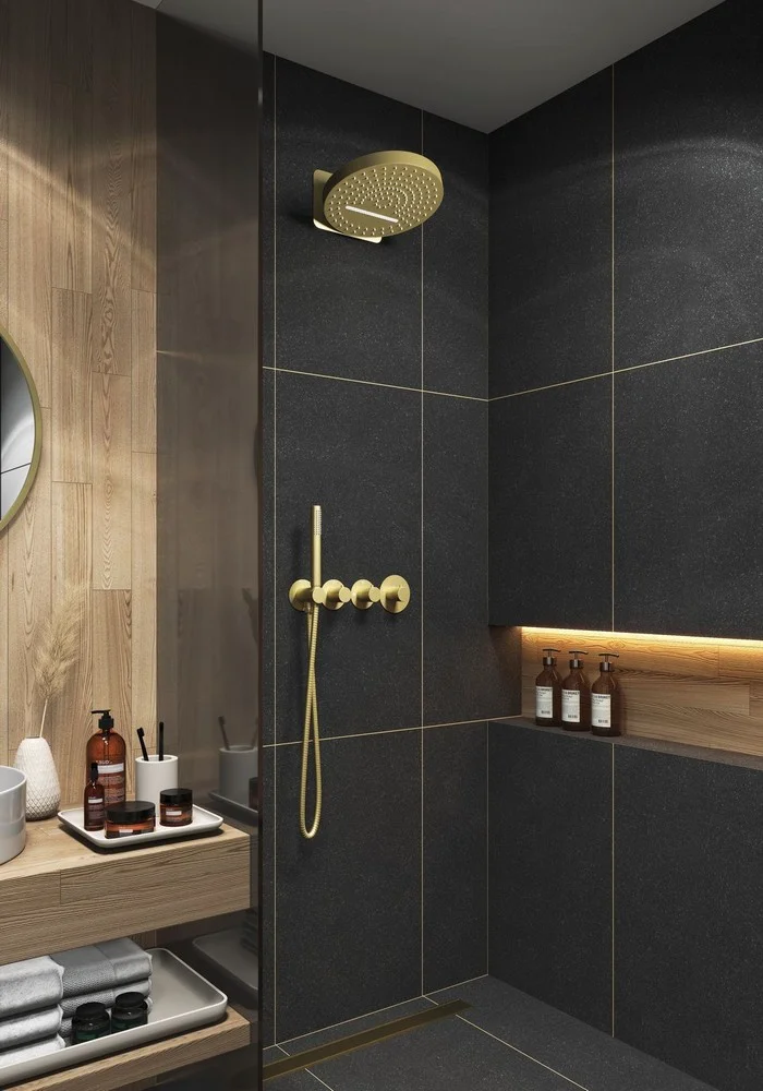 Душевая система Timo Saona SX-2329/17SM золото матовый купить,NaN