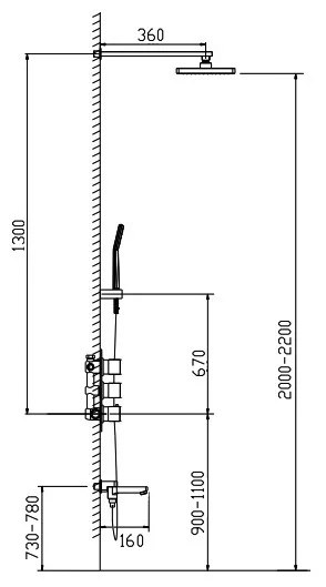 Душевая система Timo Tetra-Thermo SX-0199/00 хром купить,NaN