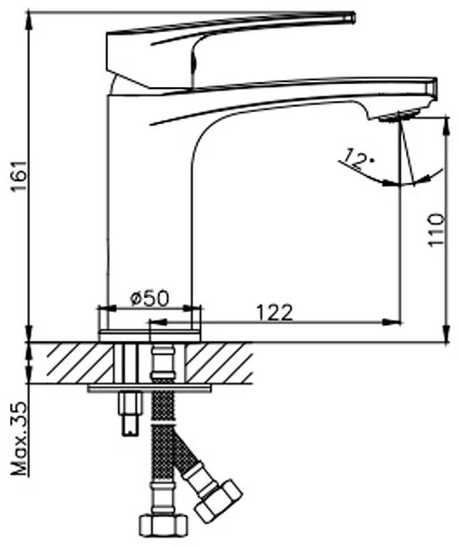 Смеситель Haiba HB10587 хром купить,36100