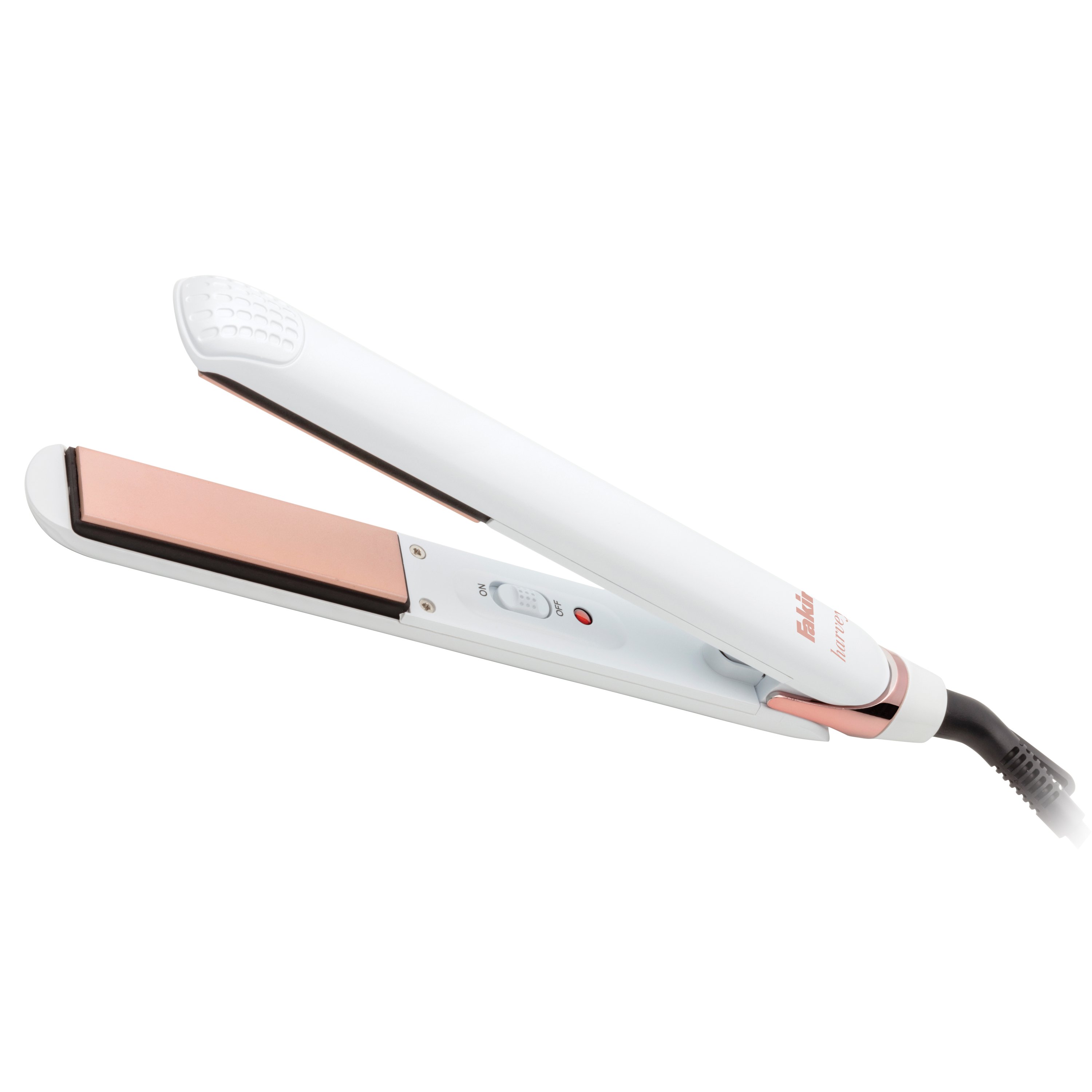 Выпрямитель для волос Fakir Harvey бело-розовый