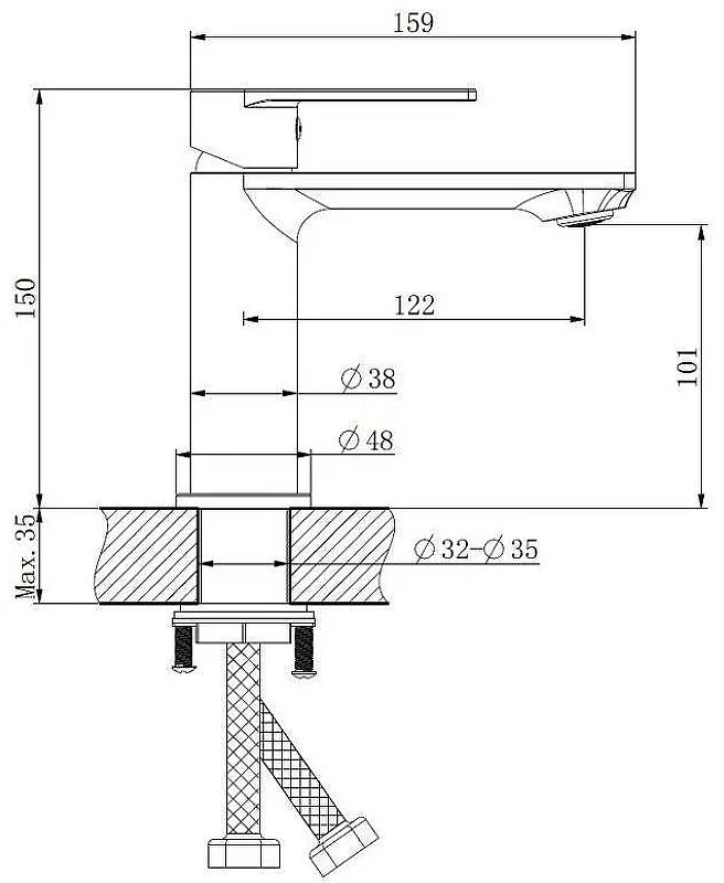 Смеситель Haiba HB10639 хром купить,22982