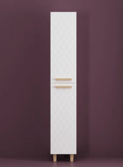 Пенал Velvex Кристалл 350 суфле 191х35х32.6см белый купить,NaN