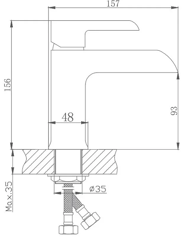 Смеситель Haiba HB12805-7 с гигиенической лейкой черный/хром купить,NaN
