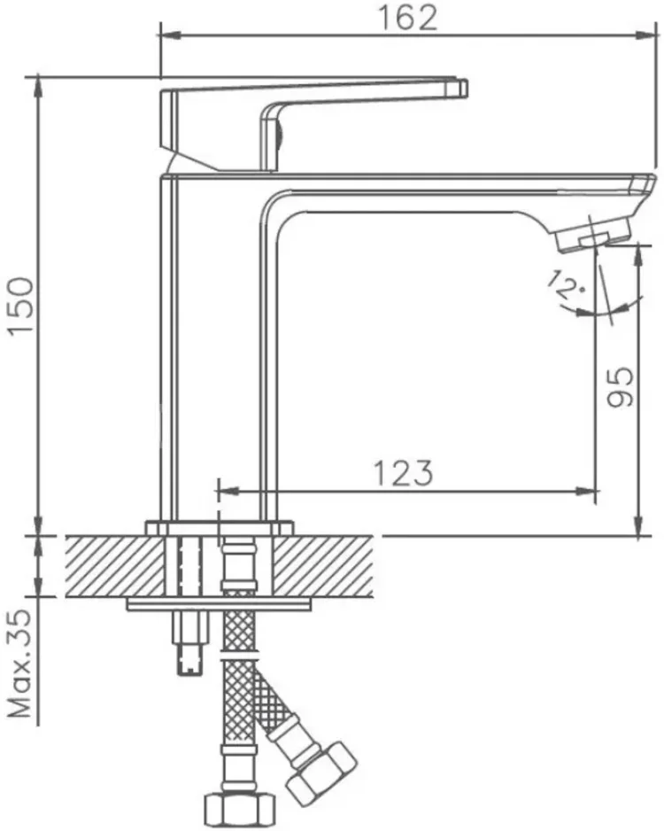 Смеситель Haiba HB10176 хром купить,47100