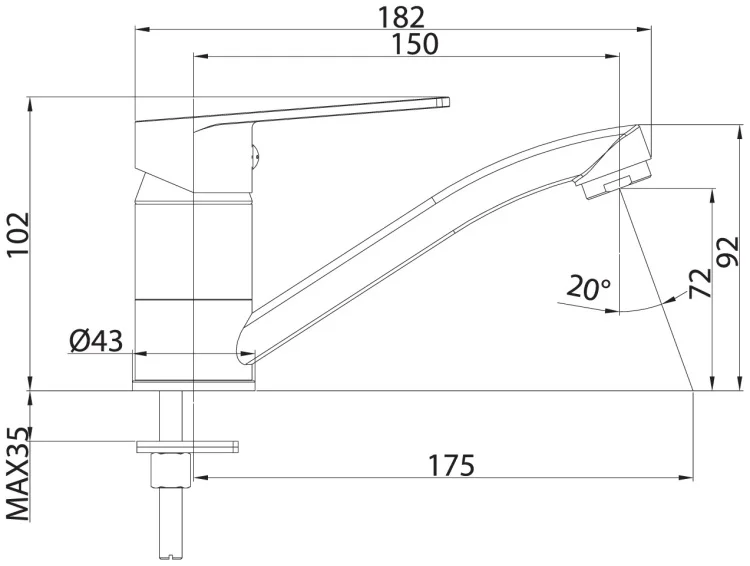 Смеситель Milardo Helic HELSBR0M01 хром купить,30600