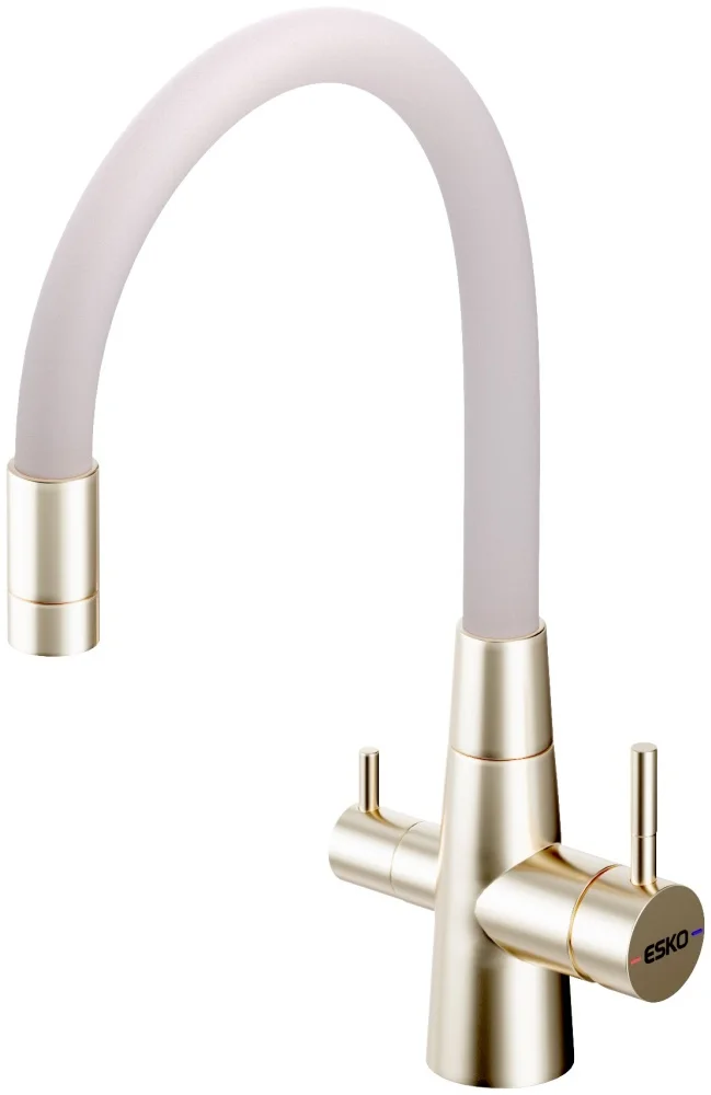 Смеситель Esko Coral CL03GBG бежевый/золото купить,115922