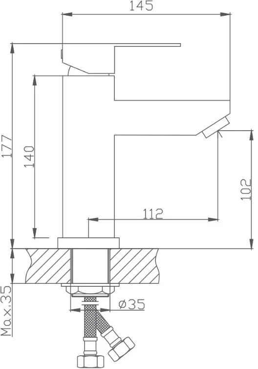 Смеситель Cetus Petra CSP10801 хром купить,NaN