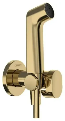 Гигиенический душ с держателем и шлангом Hansgrohe 29232990 125см золото