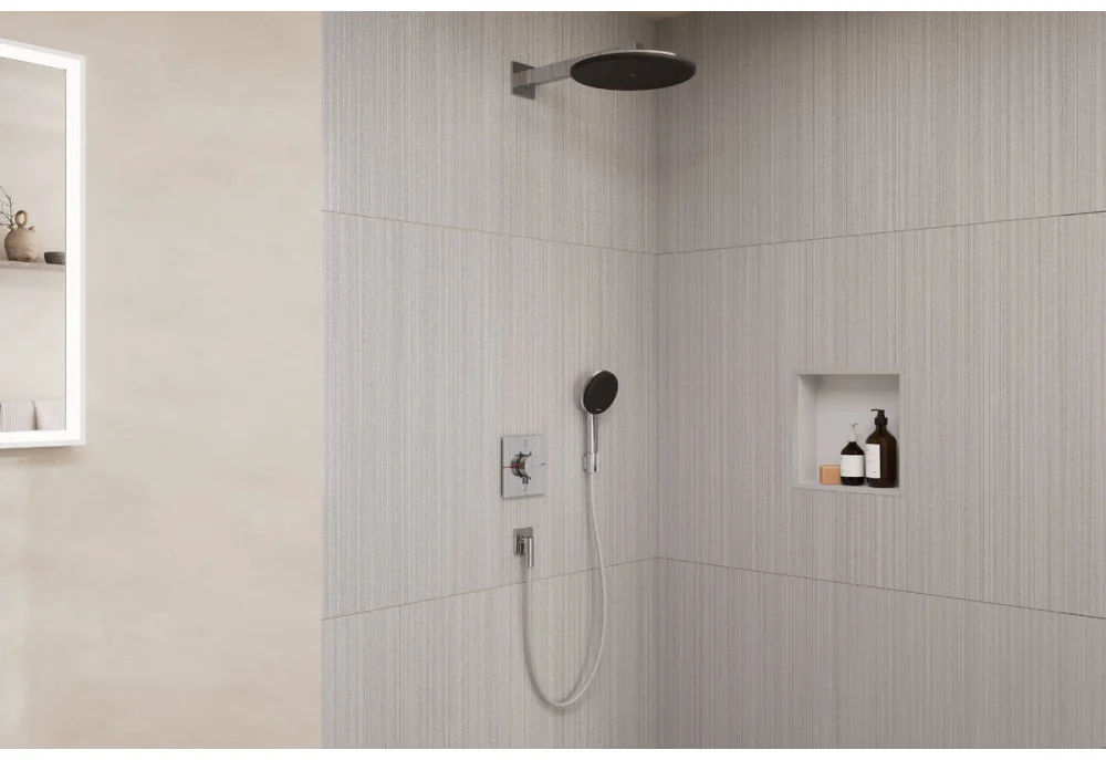 Душевая система с термостатом для душа Hansgrohe Raindance Alive Q 24630000 хром купить,1385100