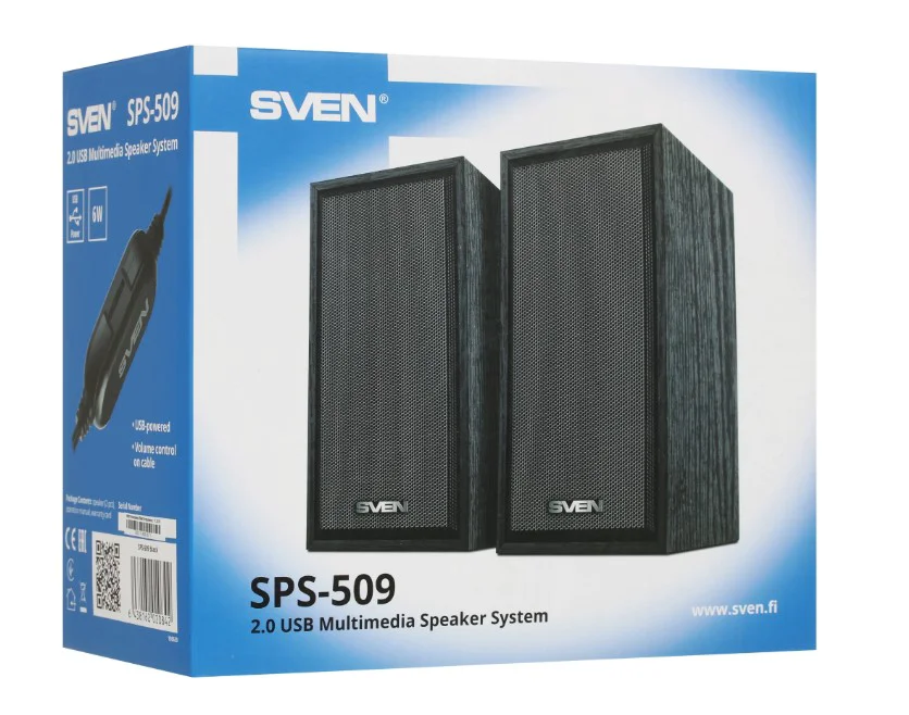 Акустическая система Sven SPS-509 чёрная купить,NaN