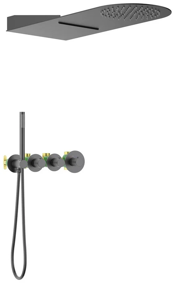 Душевая система Timo Saona SX-2350/18SM черное золото купить,NaN