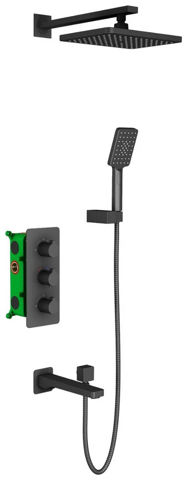 Душевая система Timo Petruma SX-5149/03SM черный матовый купить,NaN