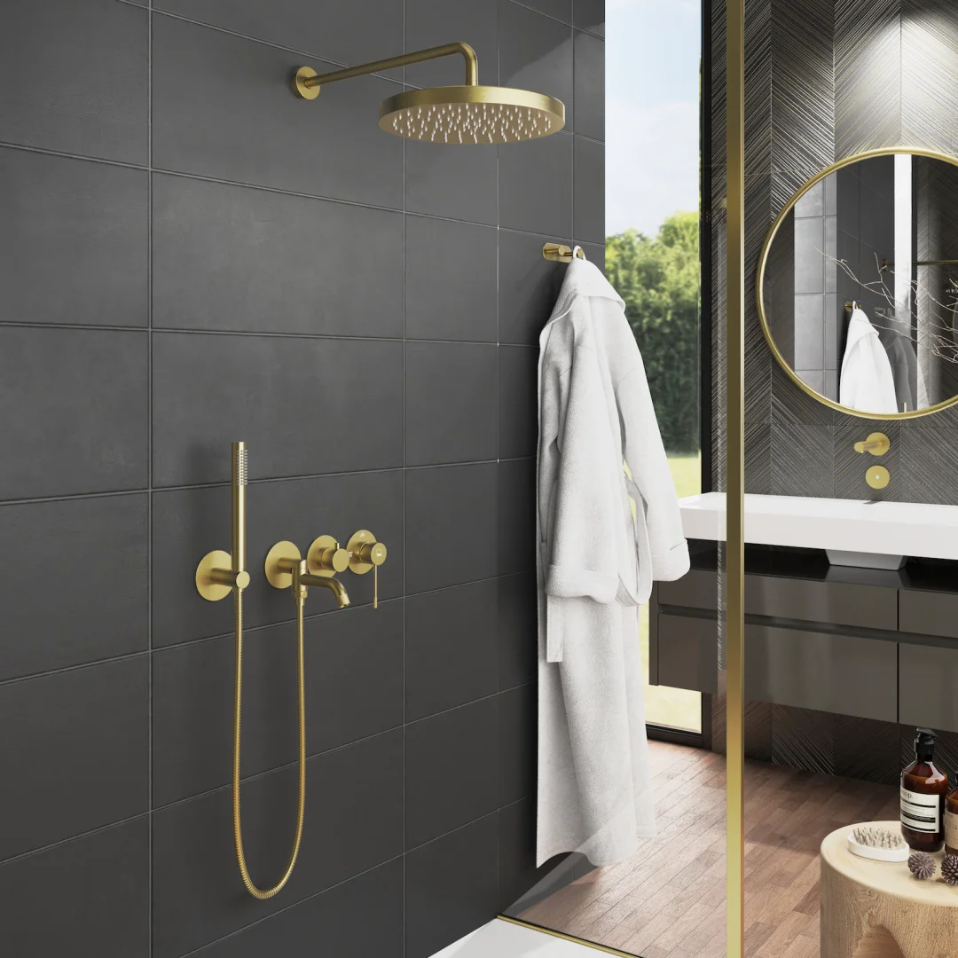 Душевая система Timo Saona SX-2348/17SM золото матовое купить,NaN