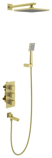 Душевая система Timo Tetra-Thermo SX-0199/17SM золото матовое купить,NaN