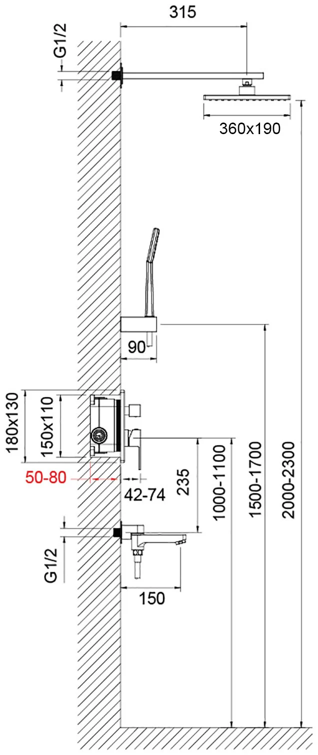 Душевая система Timo Selene SX-3069/00SM (1013) хром купить,NaN