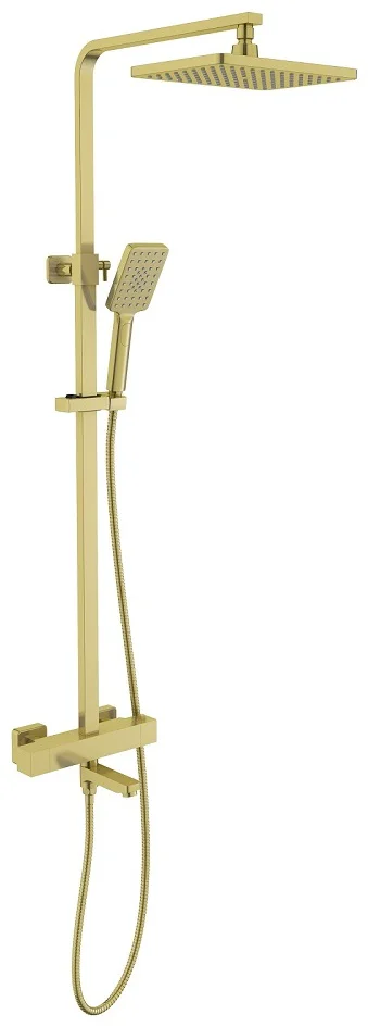Душевая стойка Timo Tetra-Thermo SX-0169/17 золото матовое купить,NaN