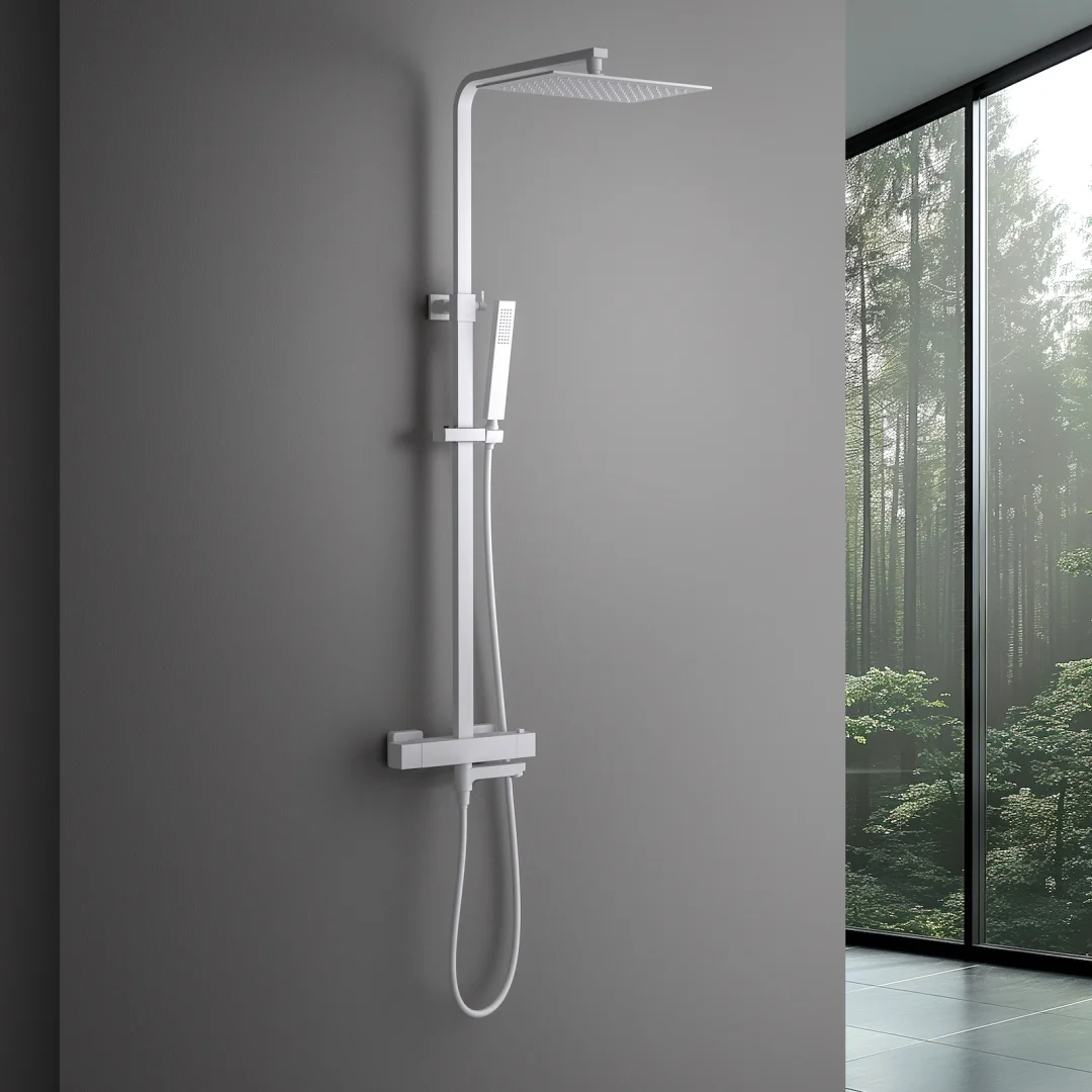 Душевая стойка Timo Tetra-Thermo SX-0169/16 белый матовый купить,NaN