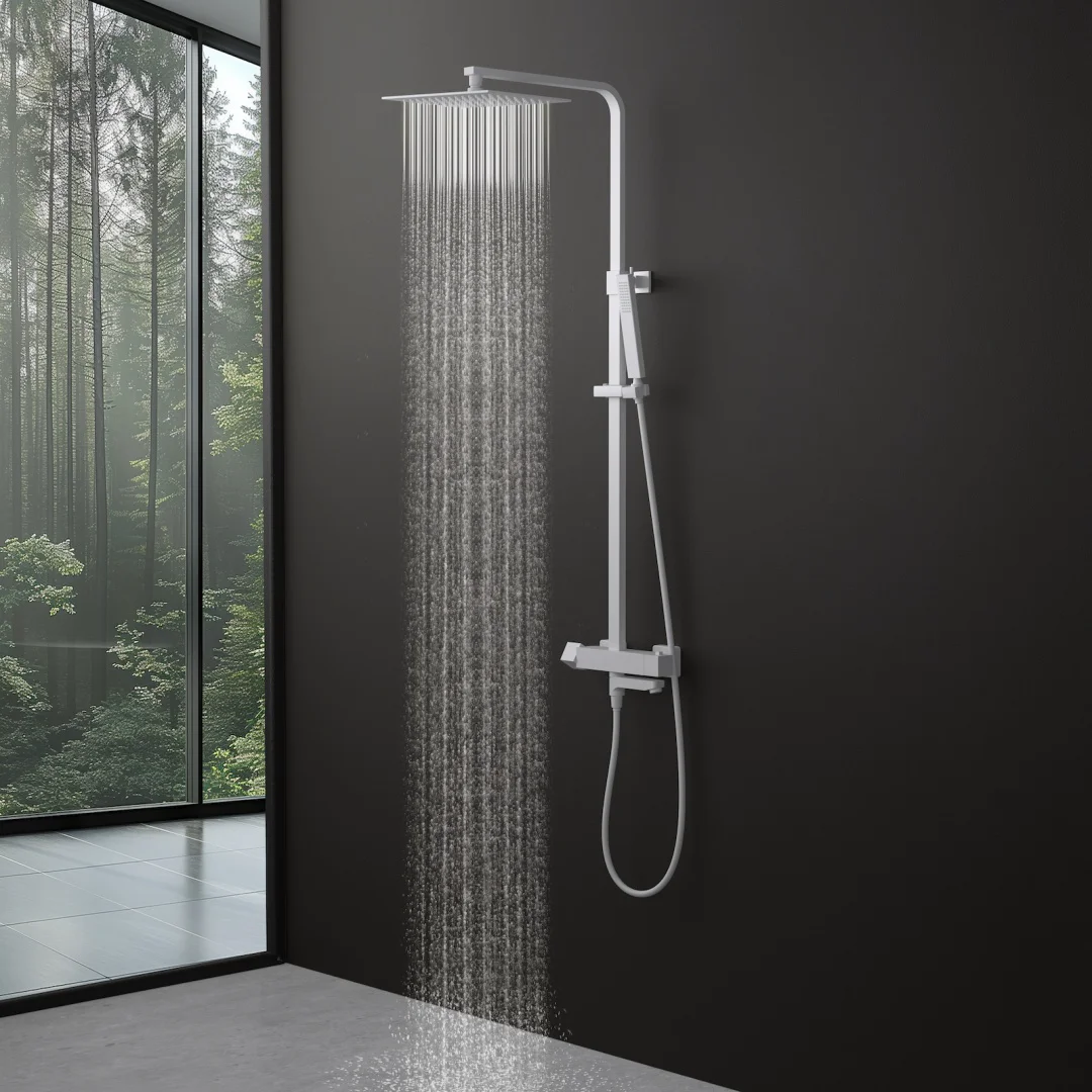 Душевая стойка Timo Tetra-Thermo SX-0169/16 белый матовый купить,NaN
