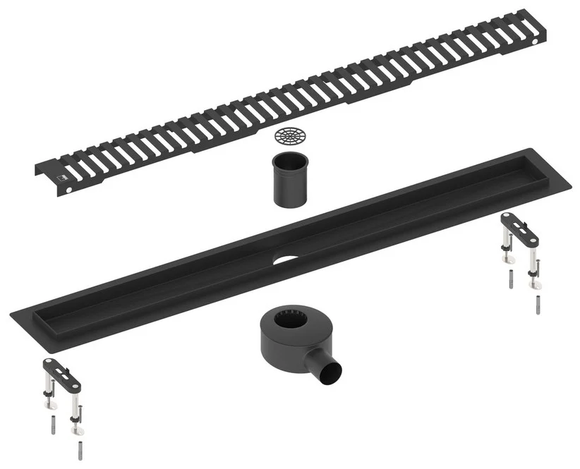 Душевой лоток TIMO Drain System 800 80х11см черный купить,NaN