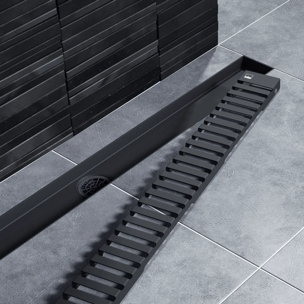 Душевой лоток TIMO Drain System 800 80х11см черный купить,NaN
