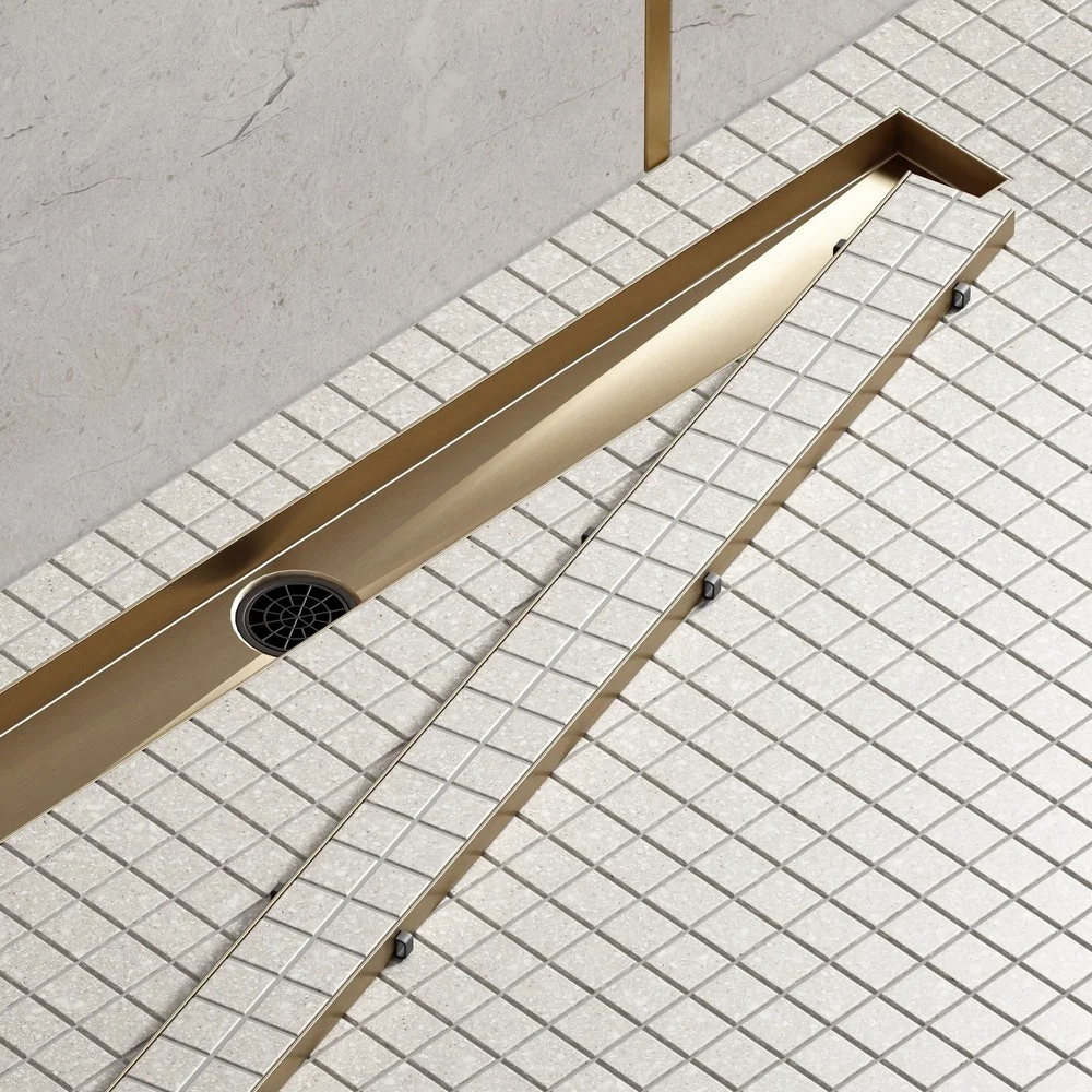 Душевой лоток TIMO Drain System 700 75х11.9см золото матовое купить,NaN