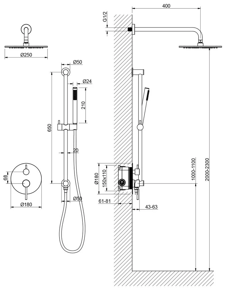 Душевая система Timo Saona SX-2309/00SM хром купить,NaN